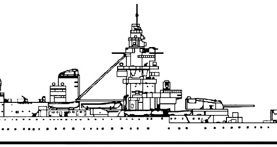 Боевой корабль NMF Dunkerque 1937 [Battleship] - чертежи, габариты, рисунки